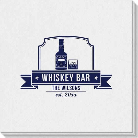 Whiskey Bar Linen Like Napkins